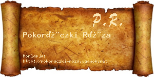 Pokoráczki Róza névjegykártya